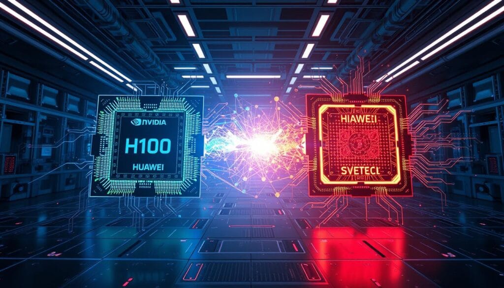 Nvidia H100 vs Huawei Ascend 910C transition in AI technology