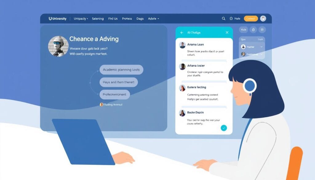Georgia State University's AI advising system interface