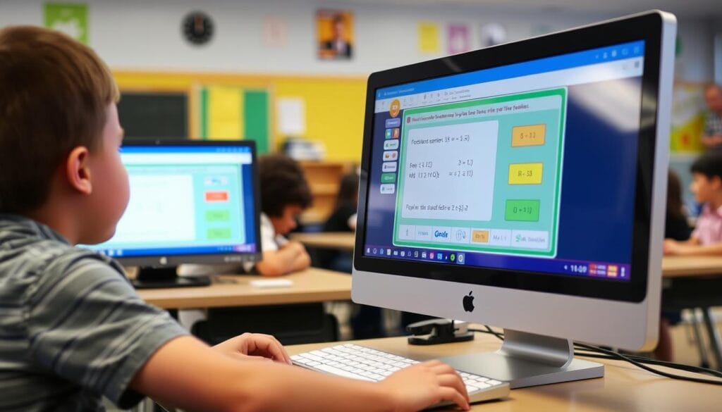 Student using Carnegie Learning's MATHia AI platform